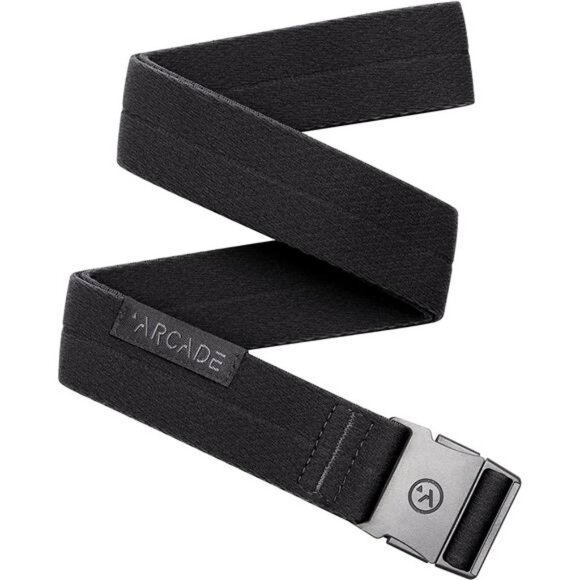 Slim Belt Micro Adjust Buckle Unisex Black
